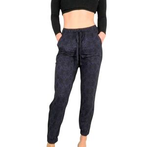 Athleta Brokyln Snake Print Blue-Black Jogger